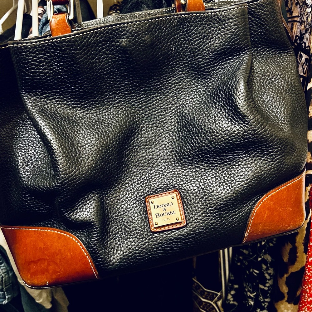 BLACK DOINEY AND BURKE BAG PREOWNED